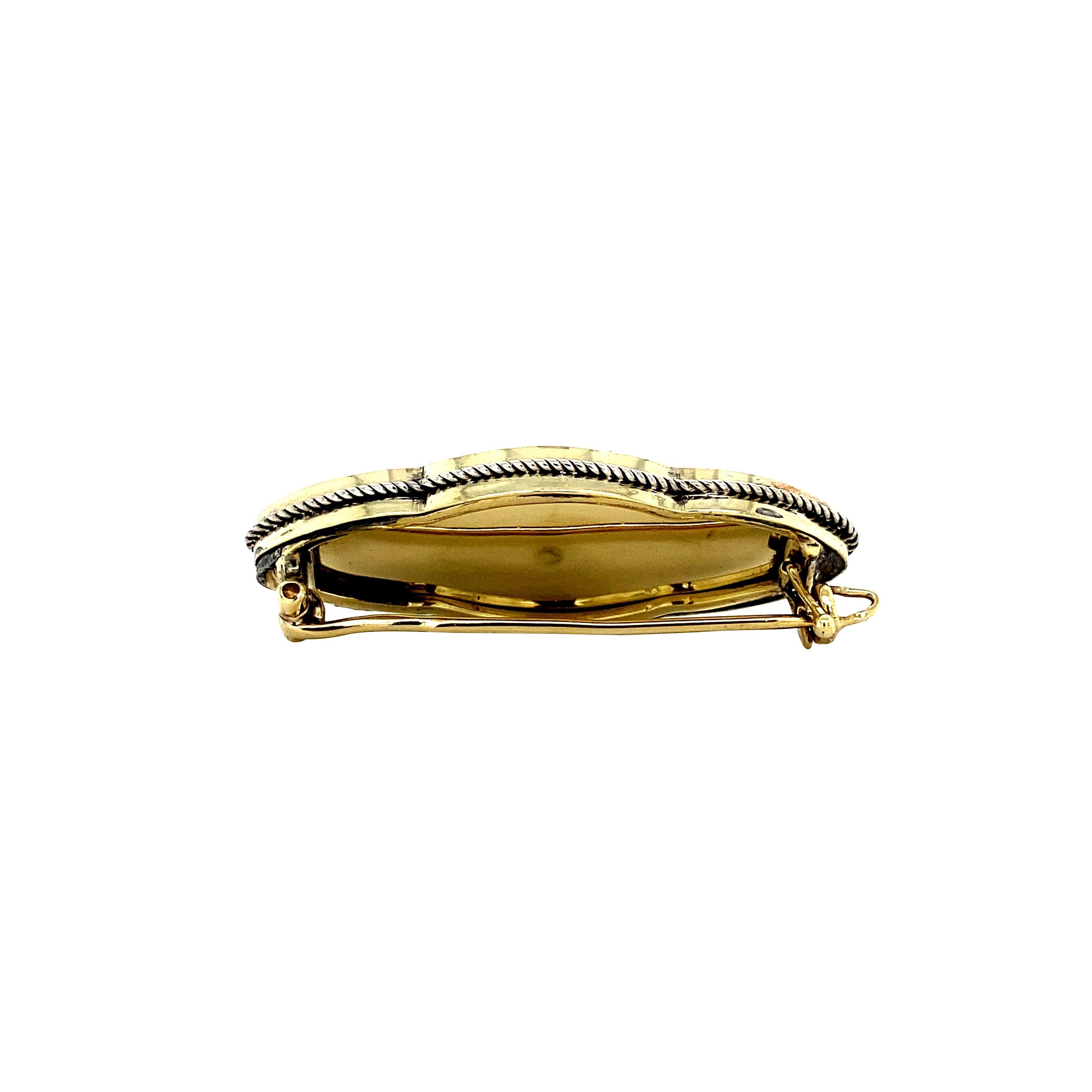 Antiguo broche victoriano Bague au Firmament Esmalte cobalto y diamante talla rosa Victoriano en venta