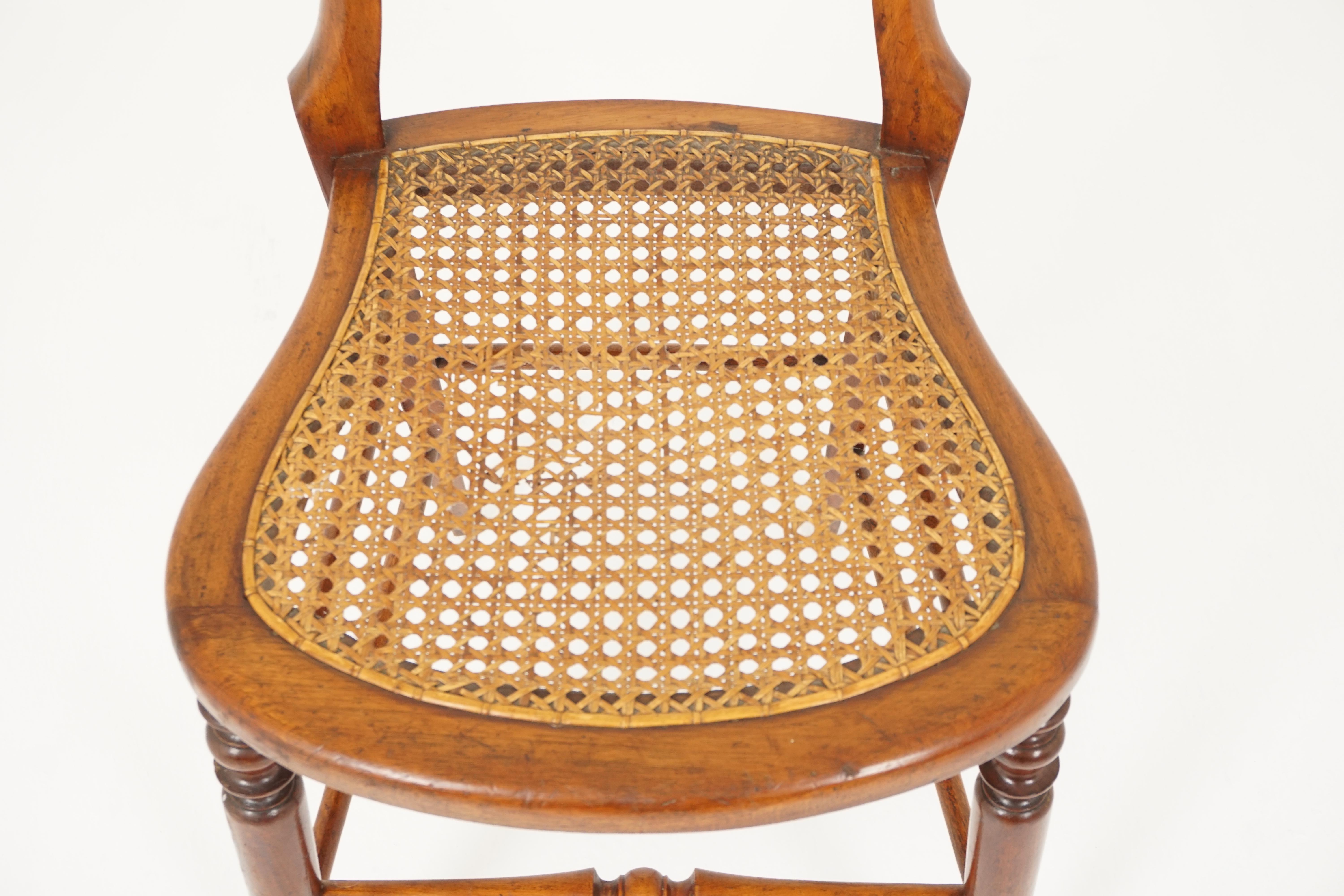 Antique Victorian Balloon Back Chair, Bedroom Chair, Scotland 1880, B2396A In Good Condition In Vancouver, BC