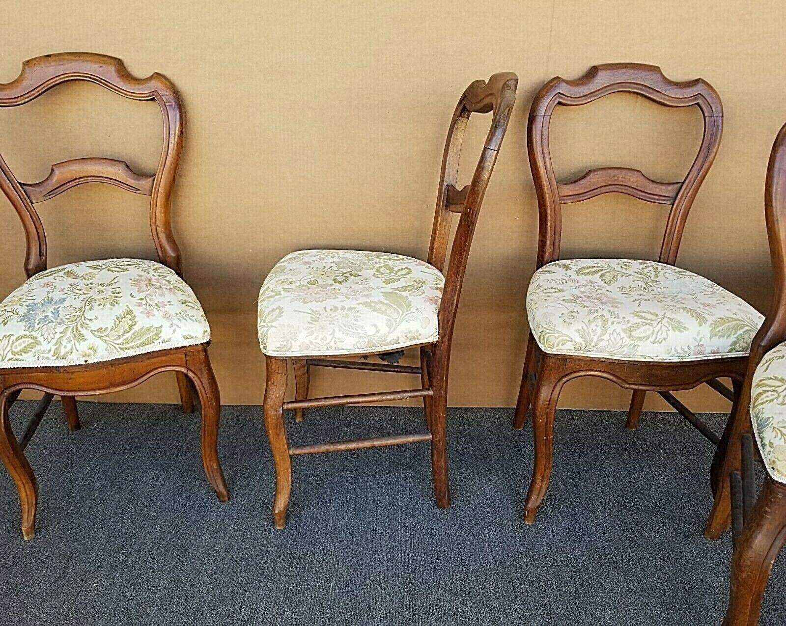 20th Century Antique Victorian Balloon Back Chairs, Set of 7 For Sale