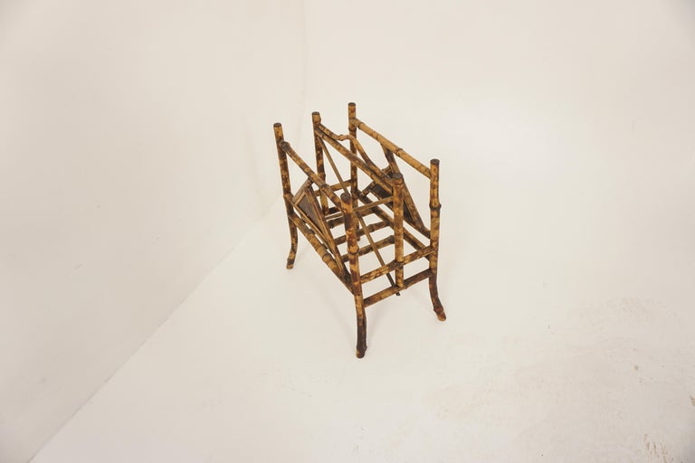 Antique Victorian Bamboo Magazine Stand, Paper Rack, Scotland 1880, B34 ...