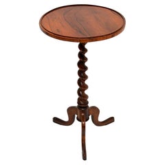 Antique Victorian Barley Twist Occasional Side Table
