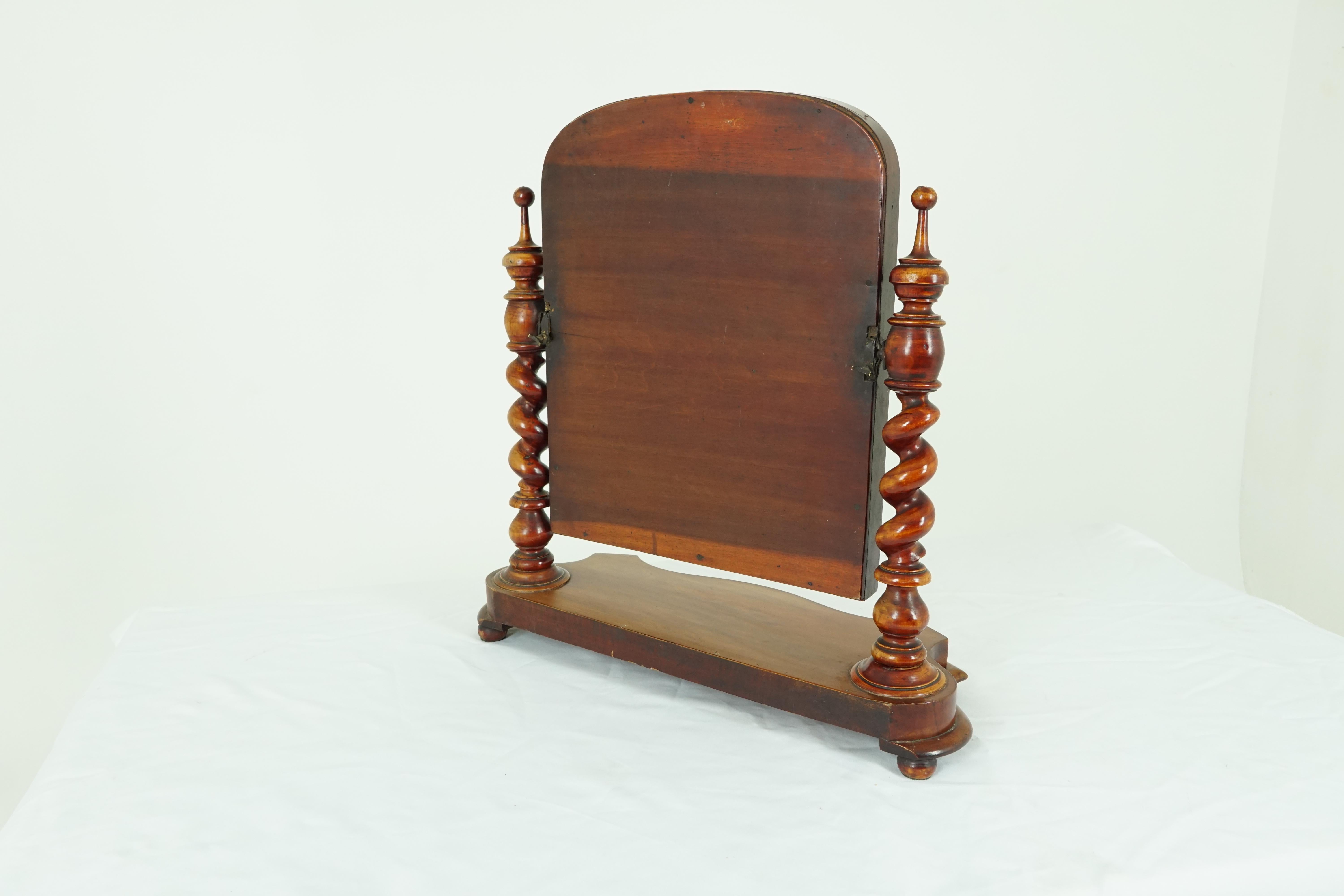 antique walnut dressing table with mirror