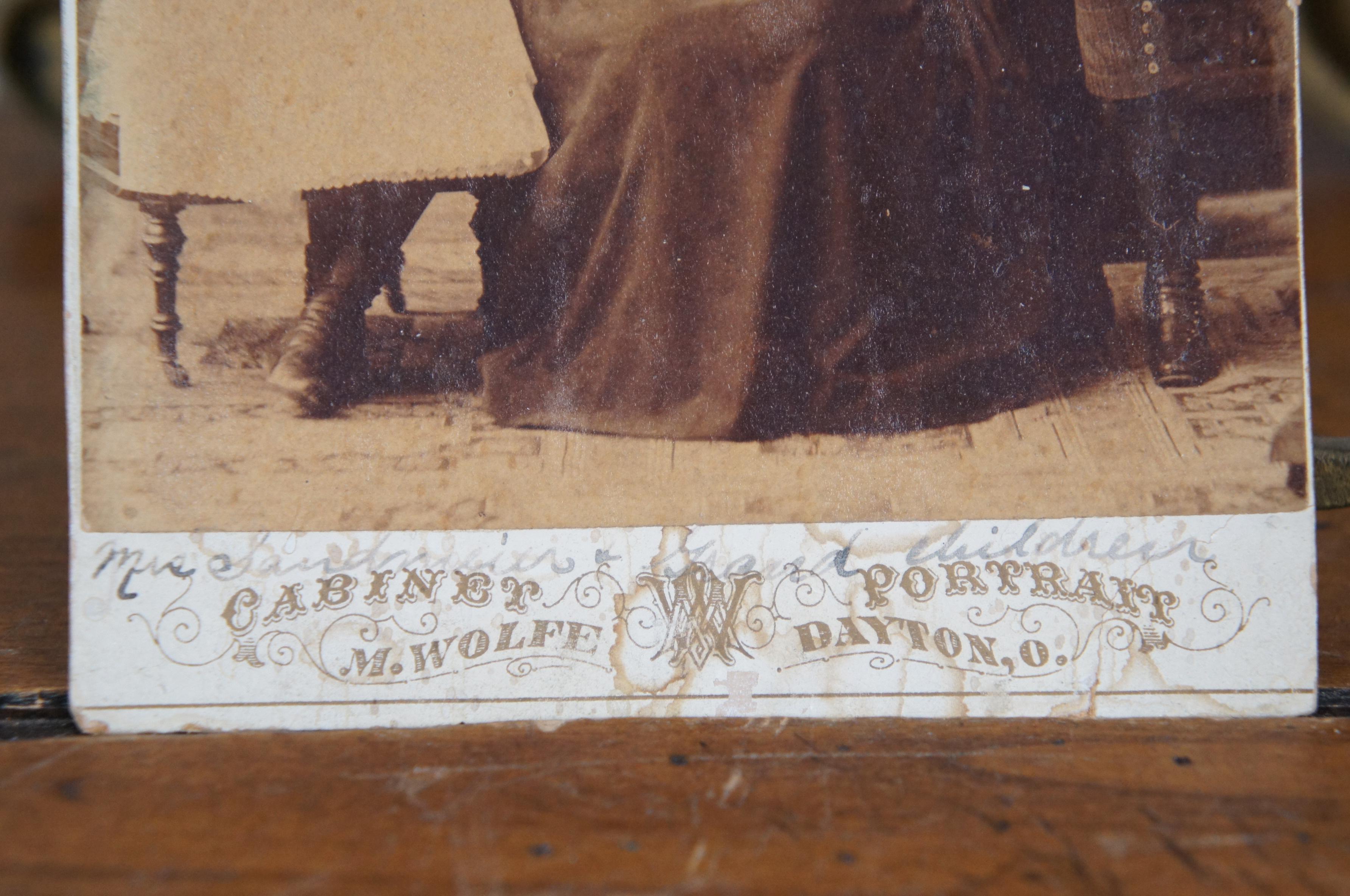Antiker viktorianischer Barock-Bilderrahmen und Fotografie im Jugendstil aus Messing mit Messing 12