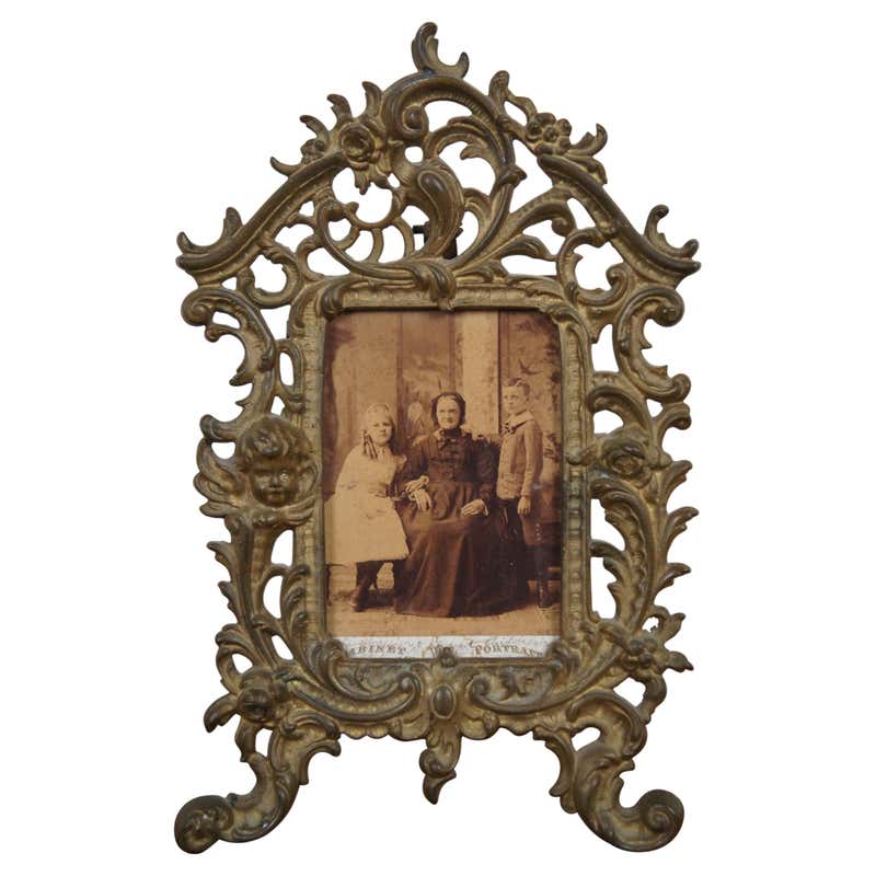 First Picture Frame Historistic Picture Frame Fire Gilted with Glass, Vienna, Around 1890s ...