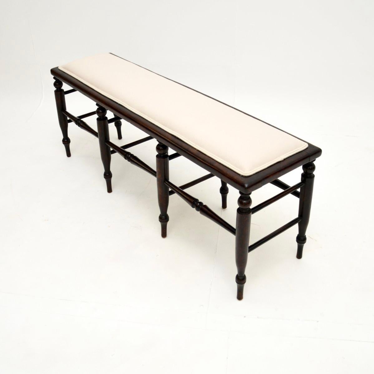 Late Victorian Antique Victorian Bench / Stool For Sale