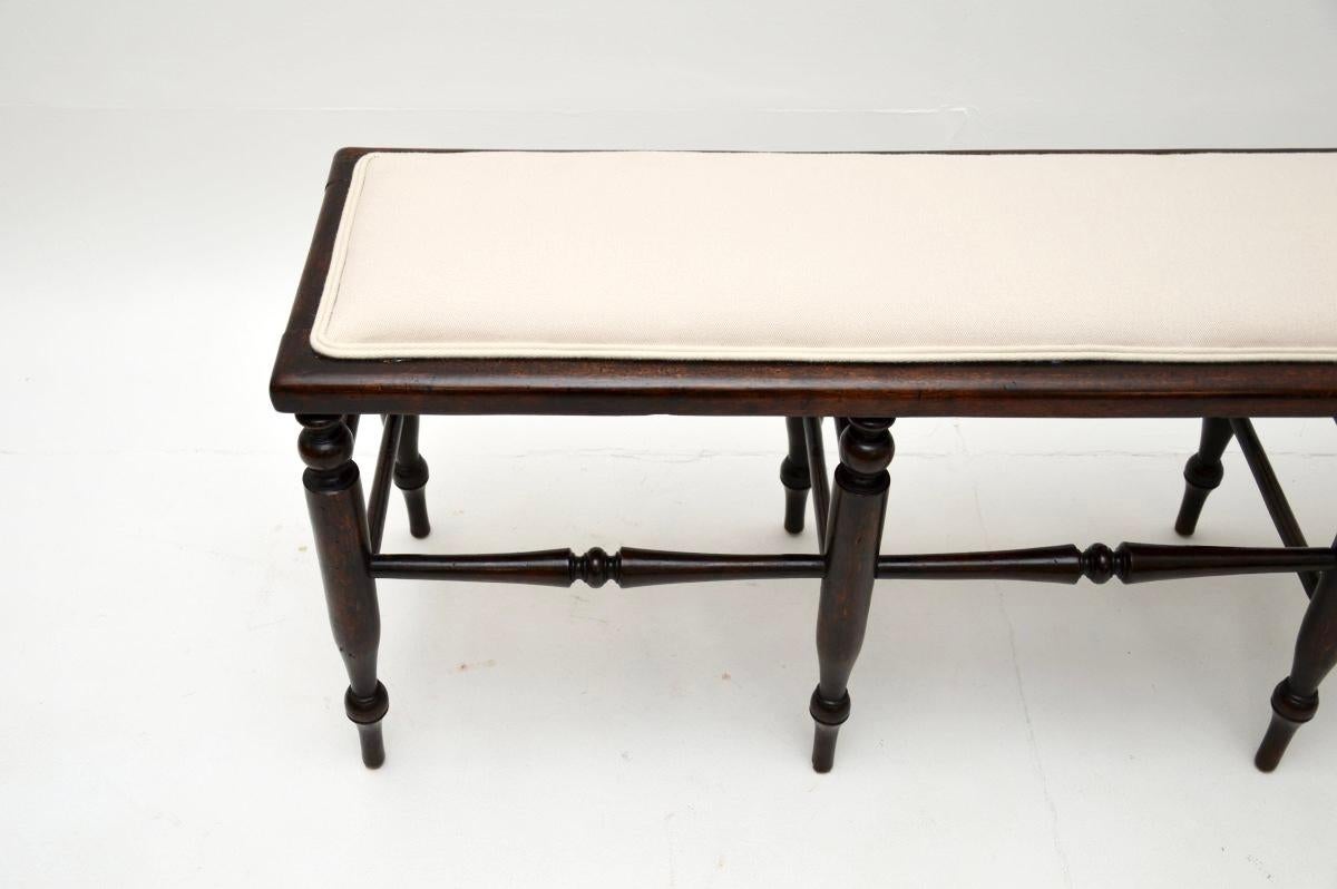 British Antique Victorian Bench / Stool For Sale