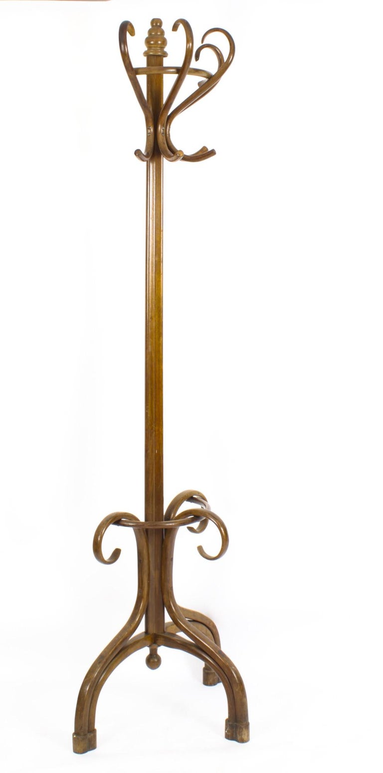 Antique Victorian Bentwood Hall Umbrella Coat Stand 19th Century at 1stDibs