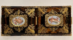 Antique Victorian Betjemann's Self Closing Coromandel Book Slide