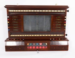 Antique Victorian Billiard Snooker and Life Pool Scoreboard 19th Century