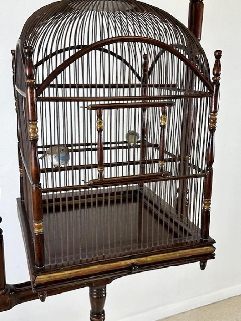 Victorien Ancienne cage à oiseaux victorienne sur pied en vente