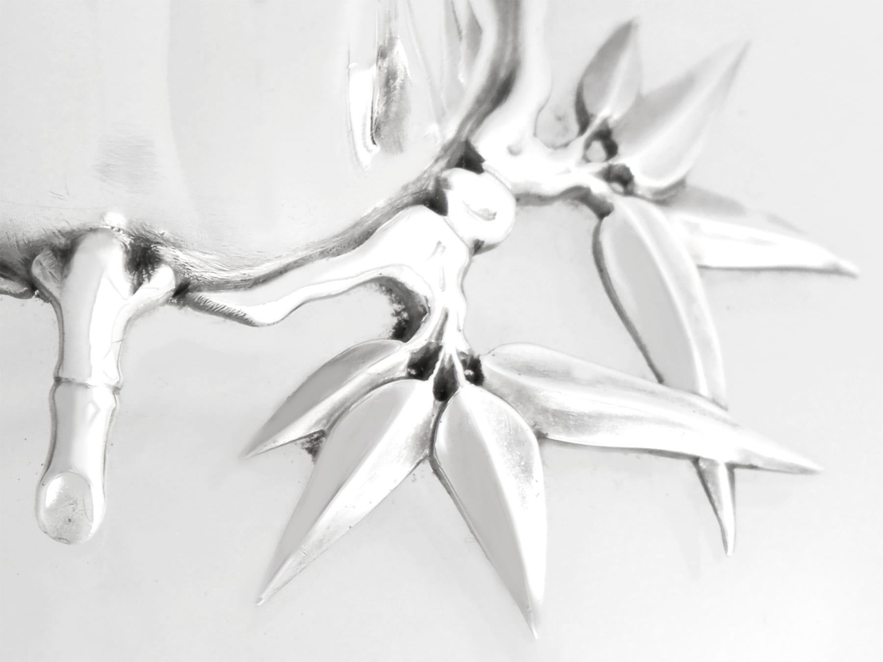 Antike viktorianische mundgeblasene und säuregeätzte Glas Sterling Silber beschichtete Dekanter im Zustand „Hervorragend“ im Angebot in Jesmond, Newcastle Upon Tyne