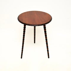 Antique Victorian Bobbin Leg Side Table