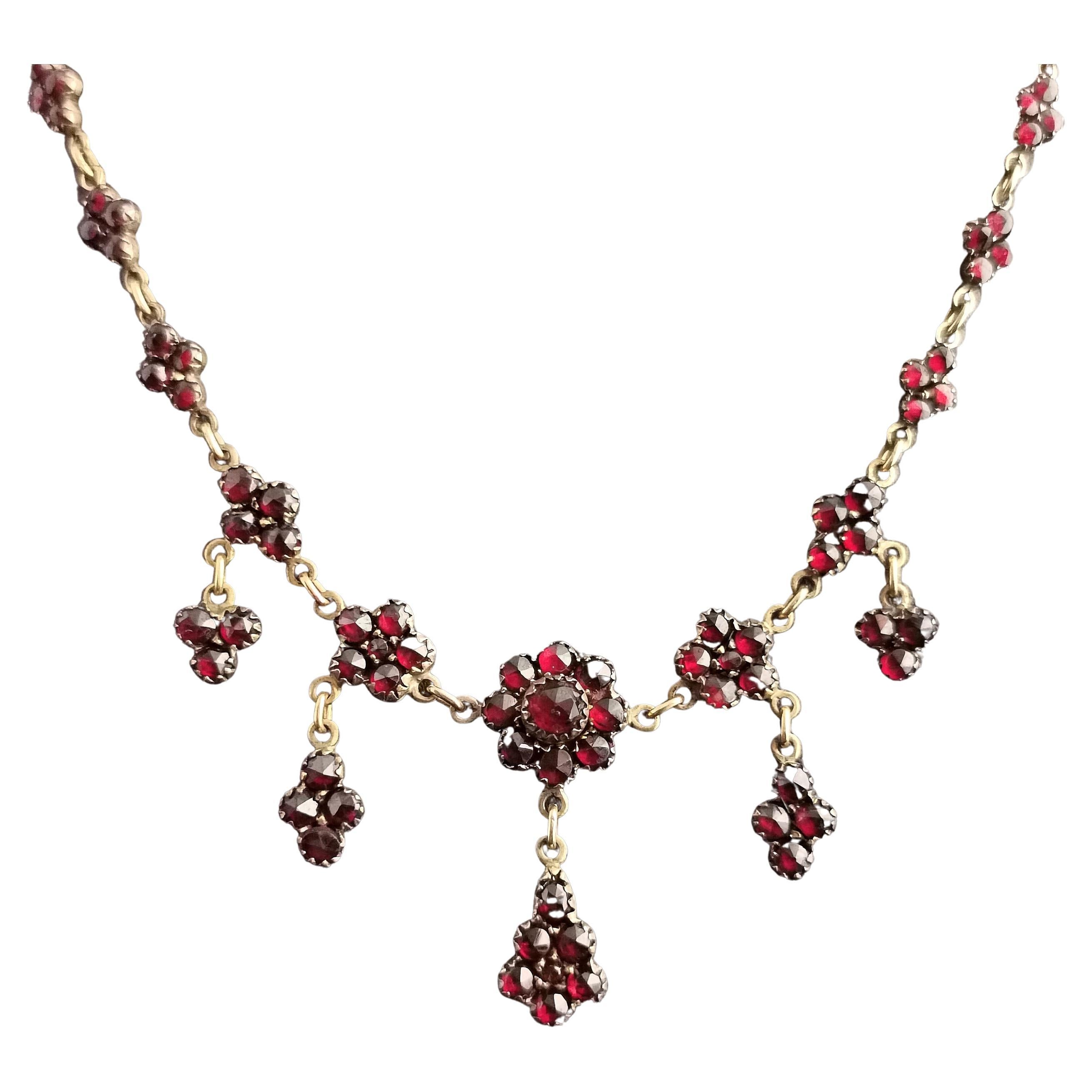 Amazon.com: ZIKLARS Bohemian Garnet 925 Sterling Silver Teardrop Necklace:  Clothing, Shoes & Jewelry