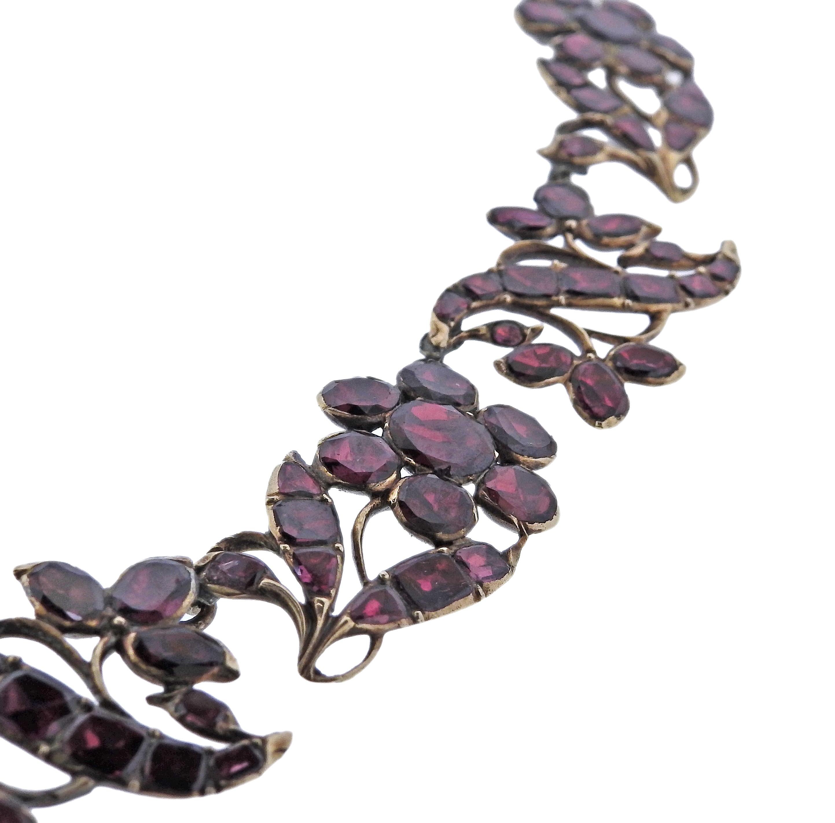 victorian garnet necklace