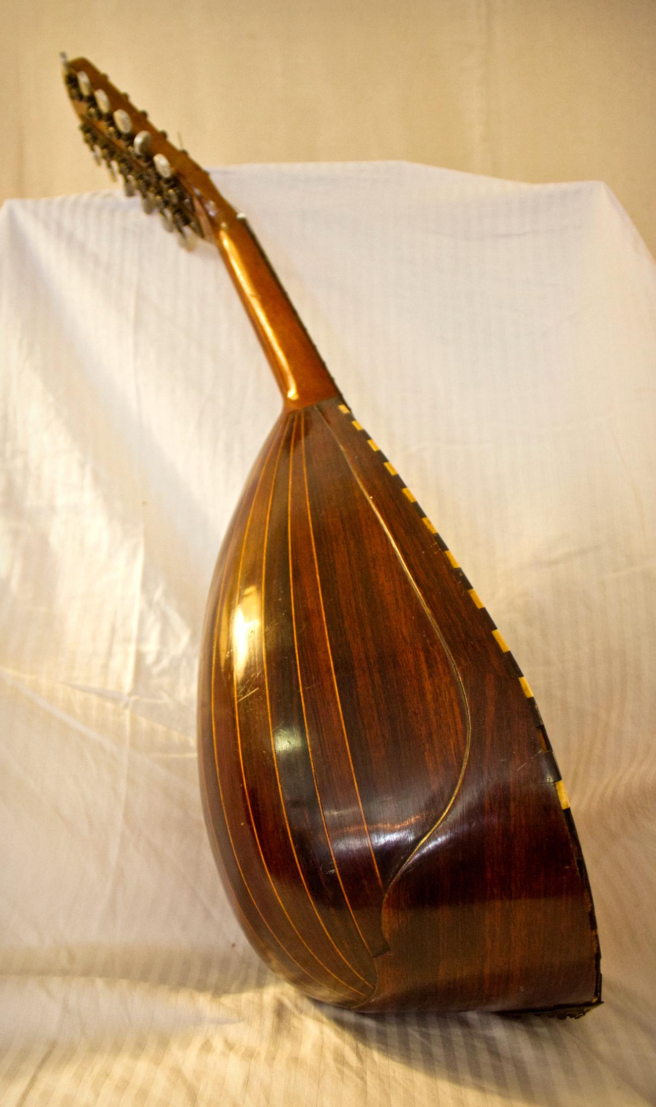 Late 19th Century Antique Victorian Bowl-Back Mandolin
