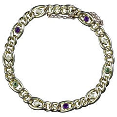 Antique Victorian Bracelet Suffragette 15 Carat Gold, circa 1900