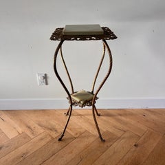 Antique Victorian brass and onyx jardinière after Bradley&Hubbard, late 19th c.