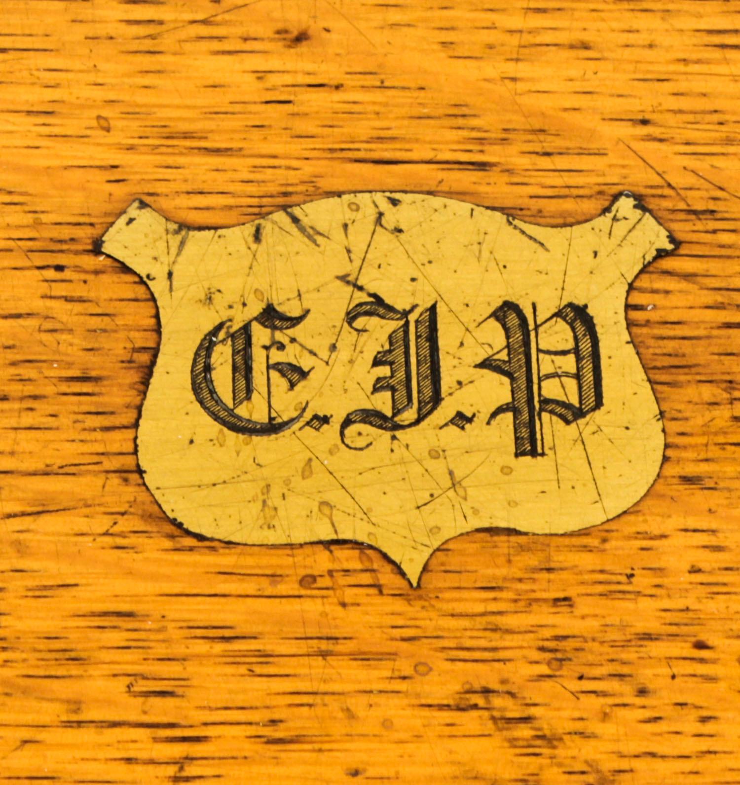 Antiker viktorianischer Humidor aus Messinggefäß aus Eichenholz, 19. Jahrhundert im Zustand „Gut“ im Angebot in London, GB