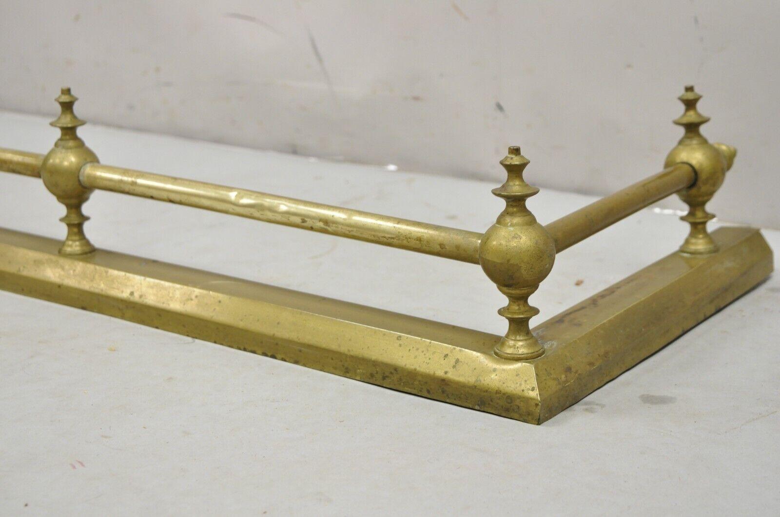 Antique Victorian Brass Finial and Cast Iron 48