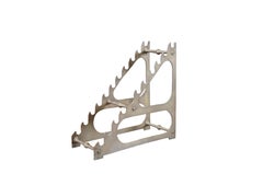 Antique Victorian Brass Graduated 11 Slot Writing Pen Quill Holder Stand 7"