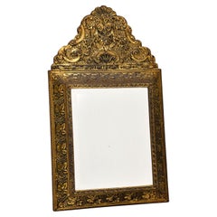 Antique Victorian Brass Mirror