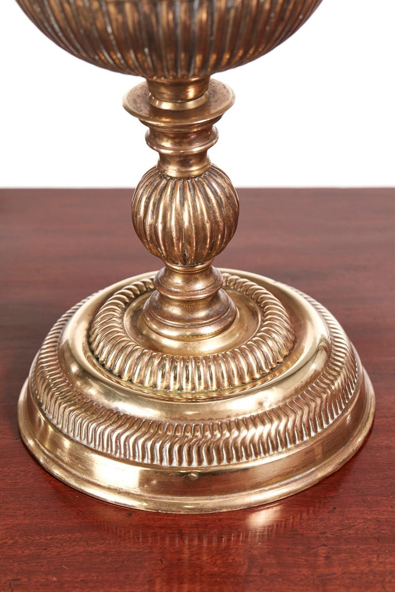 Antique Victorian Brass Oil Lamp at 1stDibs