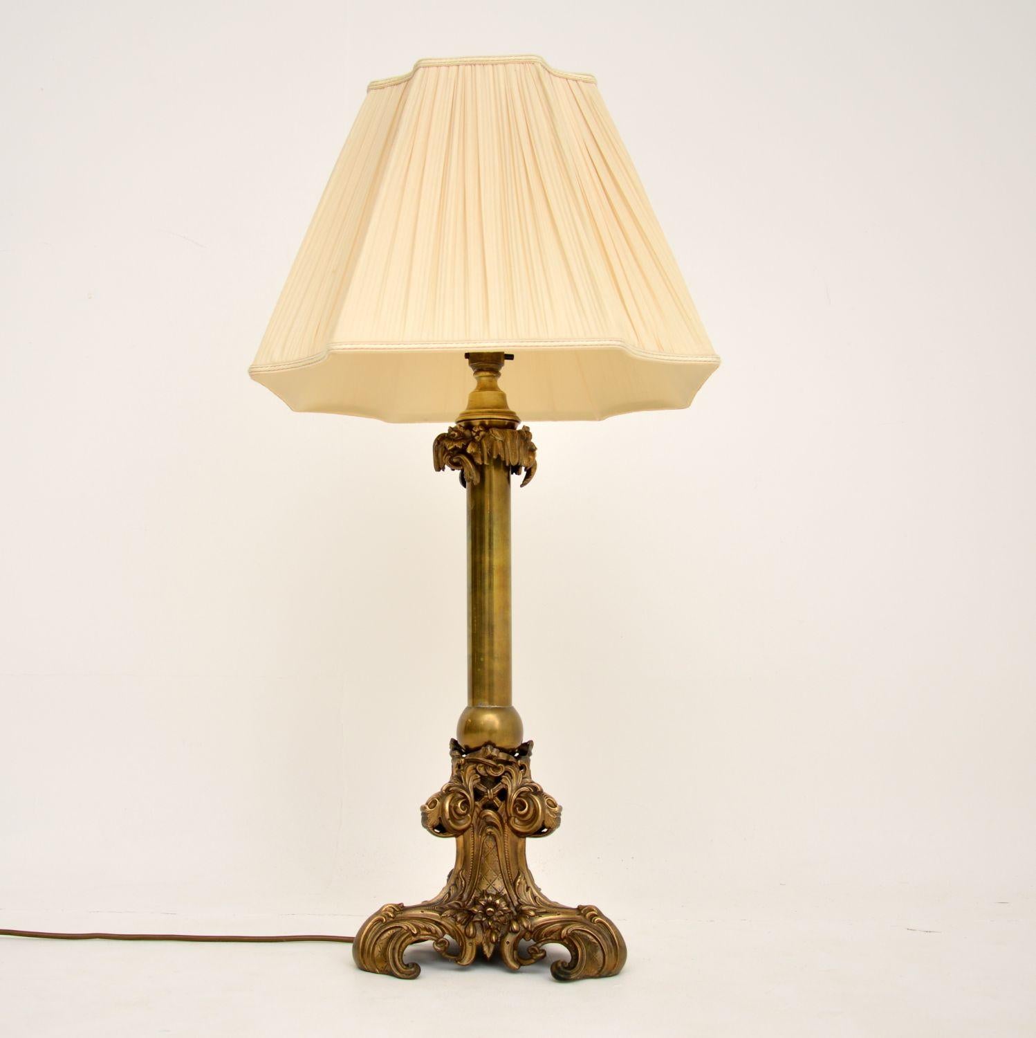 antique solid brass lamps