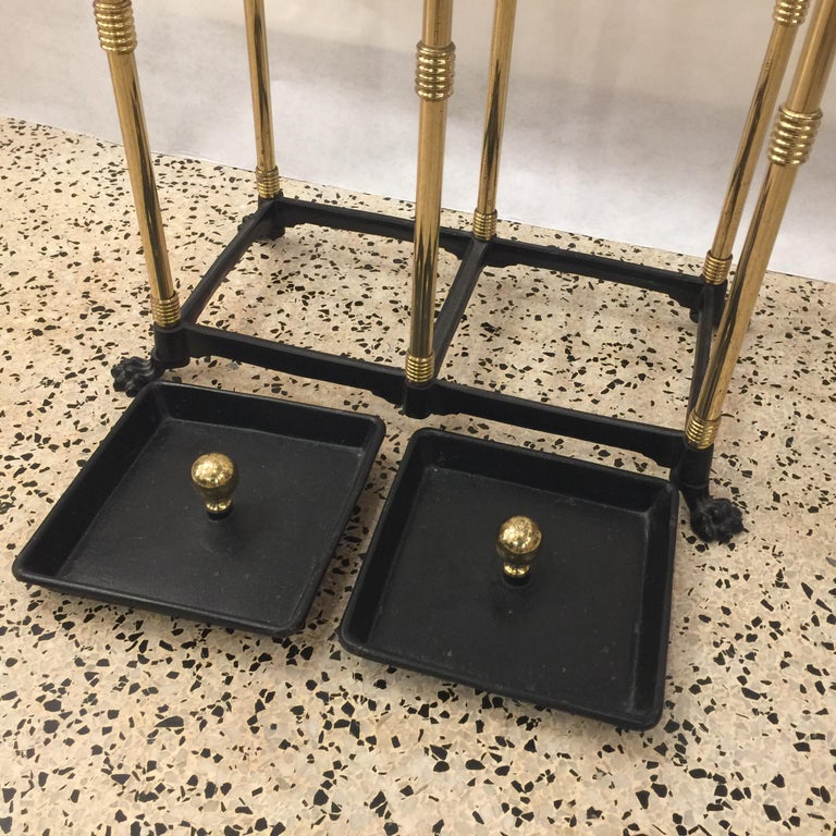 Antique Victorian Brass Umbrella Stand at 1stDibs