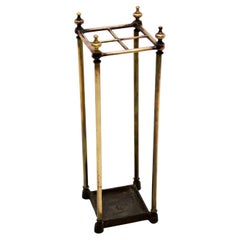 Antique Victorian Brass Umbrella Stand