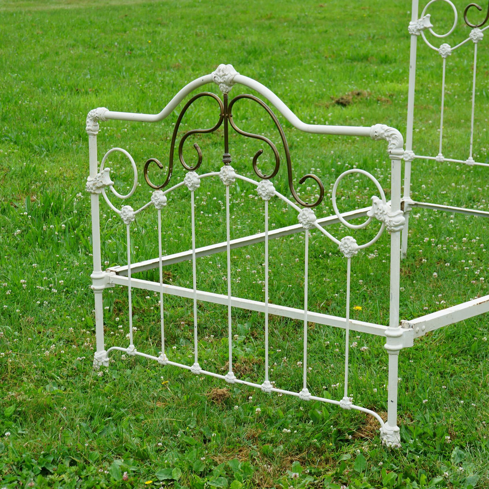 antique metal bed frame value