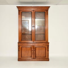 Antique Victorian Breakfront Bookcase