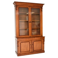 Antique Victorian Breakfront Bookcase