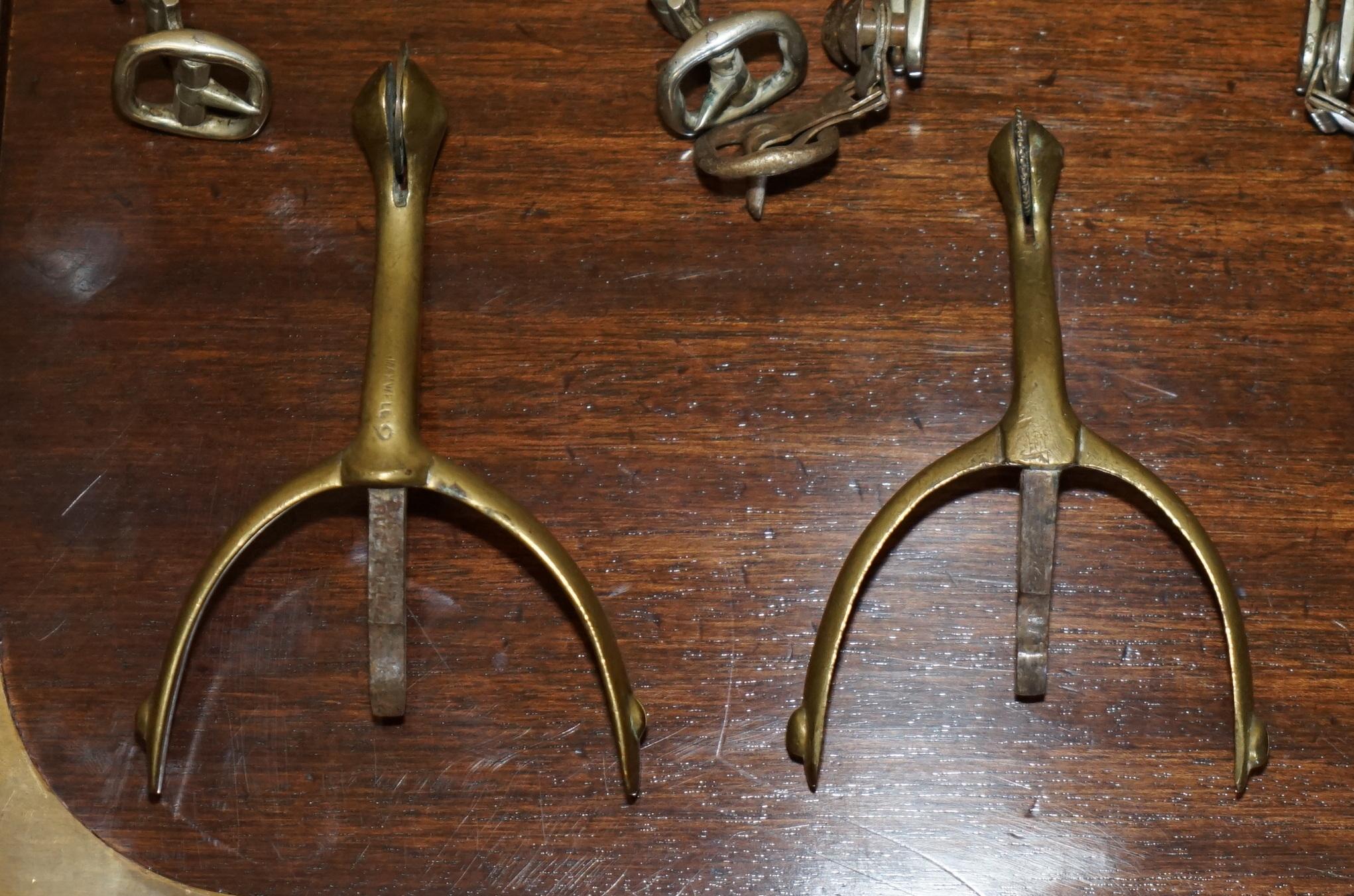 ANTICO ARMATO BRITANNICO CAVALIERE MARTINGALE A CAVALLETTO E STIRUP in vendita 7