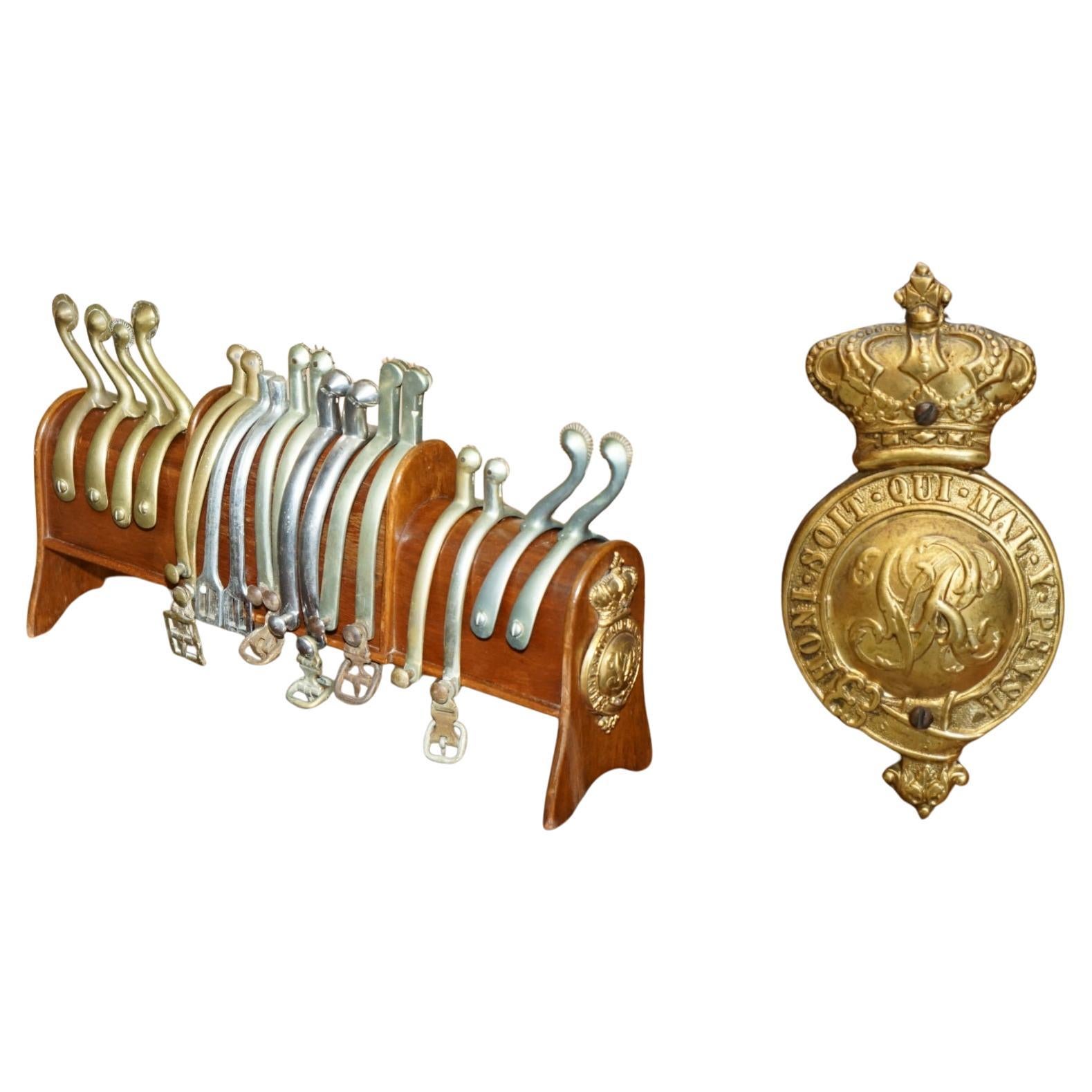 ANTICO ARMATO BRITANNICO CAVALIERE MARTINGALE A CAVALLETTO E STIRUP