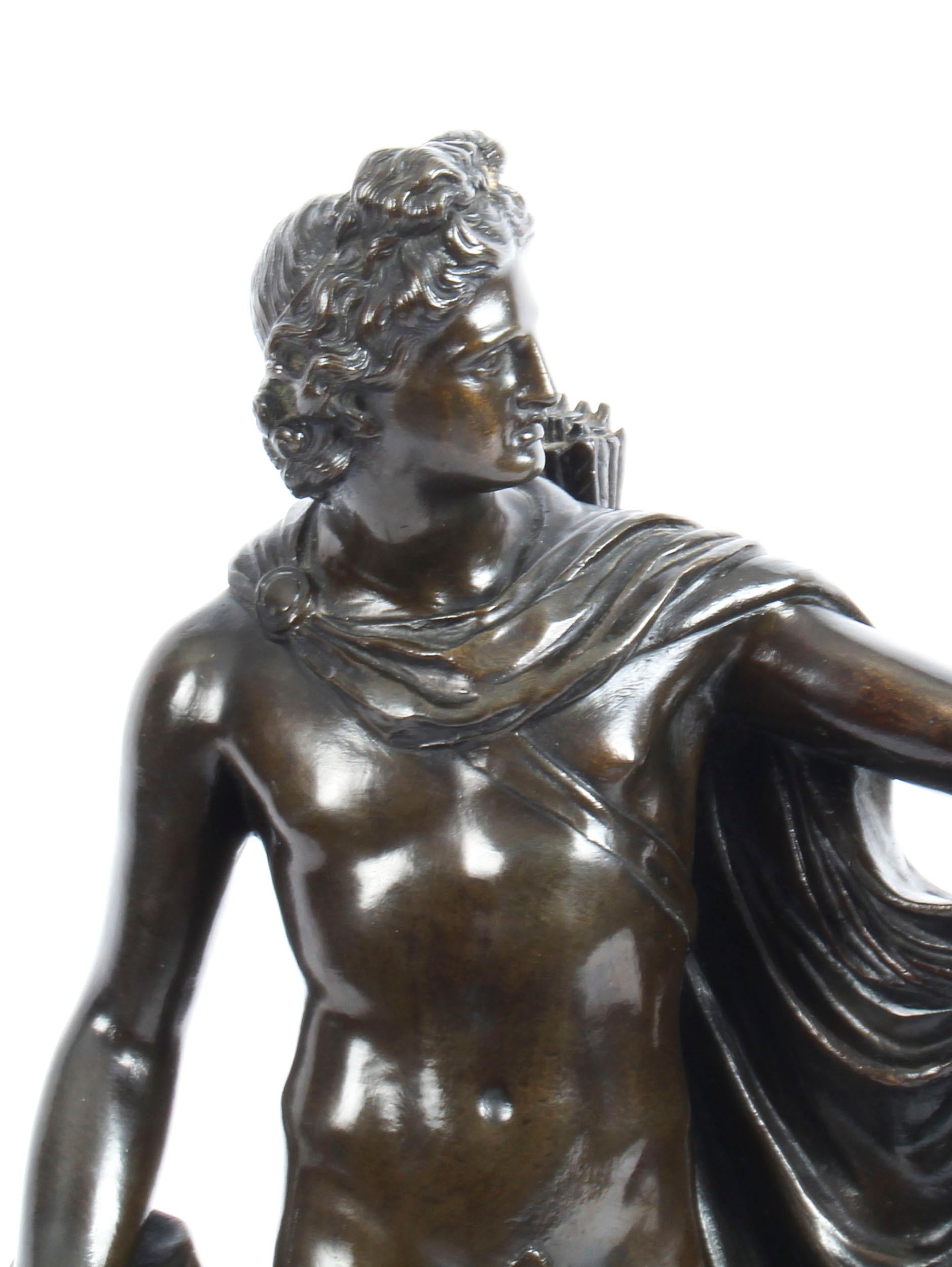 apollo bronze statue