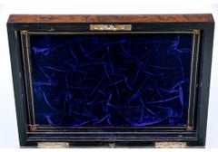 Antique Victorian Burl Walnut Vanity Box