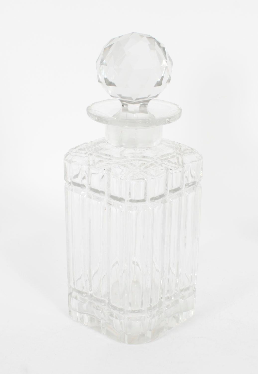 Antique Victorian Burr Walnut 3 Crystal Decanter Tantalus Dry Bar 19th Century 12
