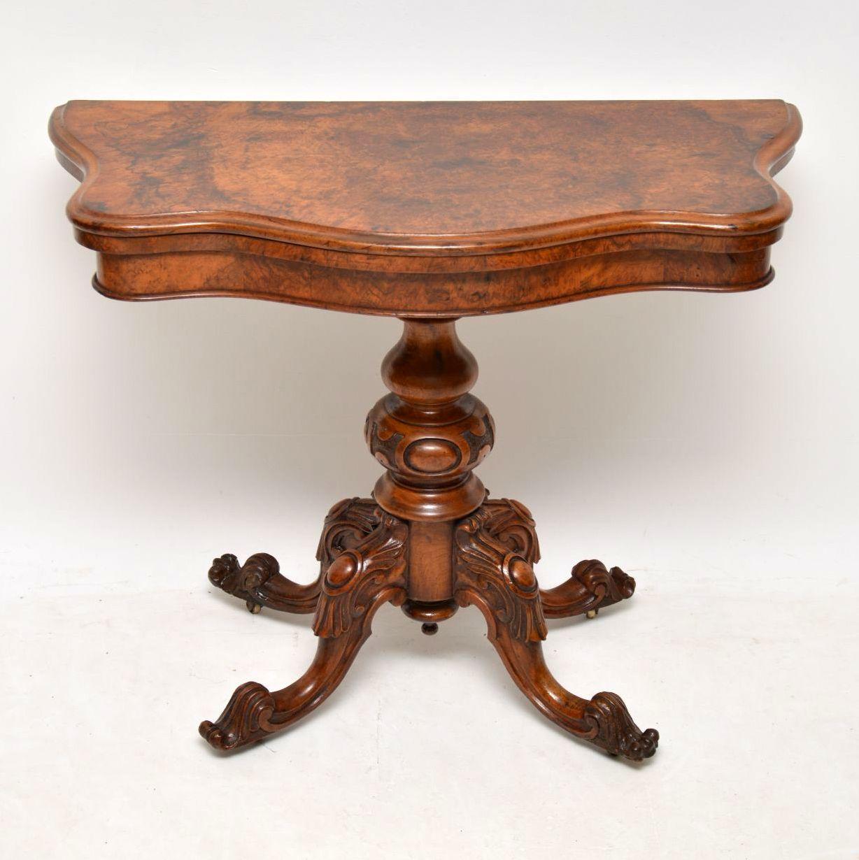 antique victorian card table