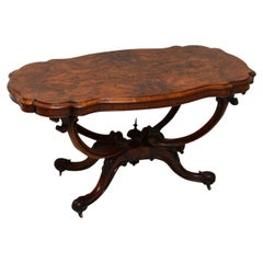 Antique Victorian Burr Walnut Centre Table