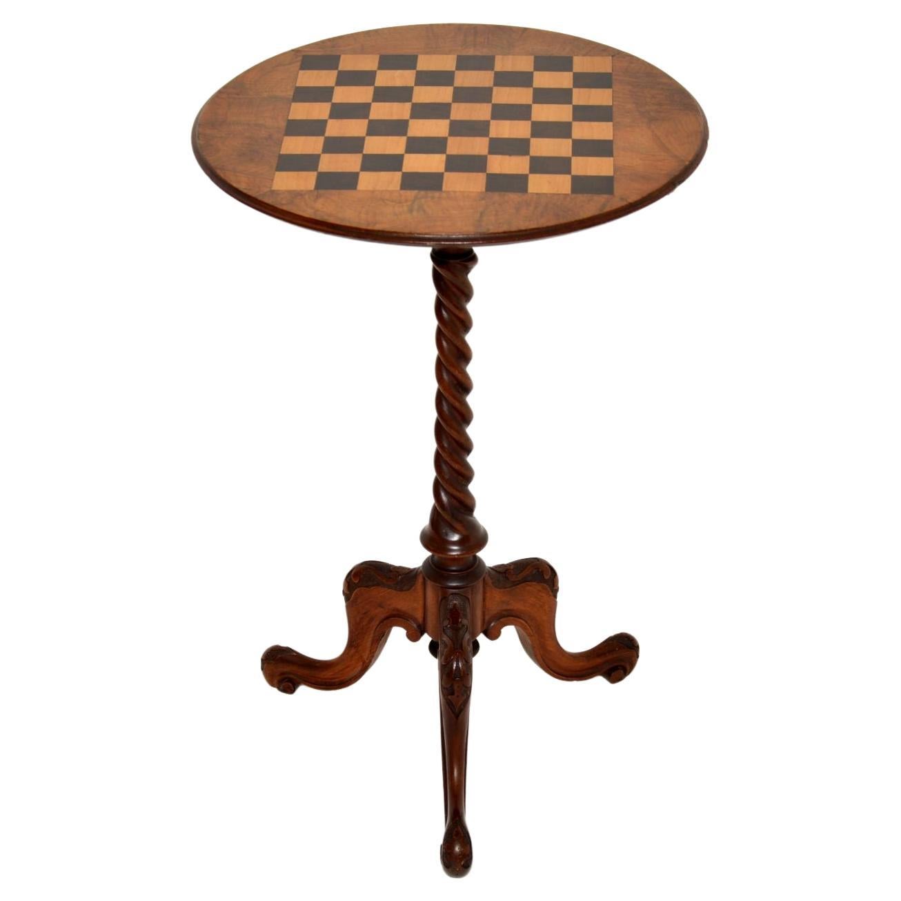 Vintage Round Side Table with Chess Pattern, 1970s, Albania For Sale at ...