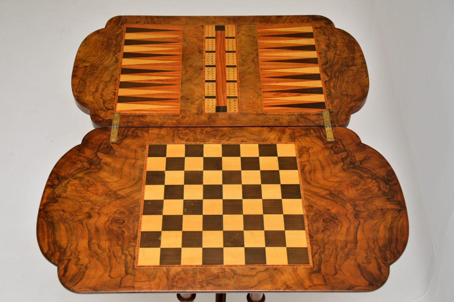 antique games table