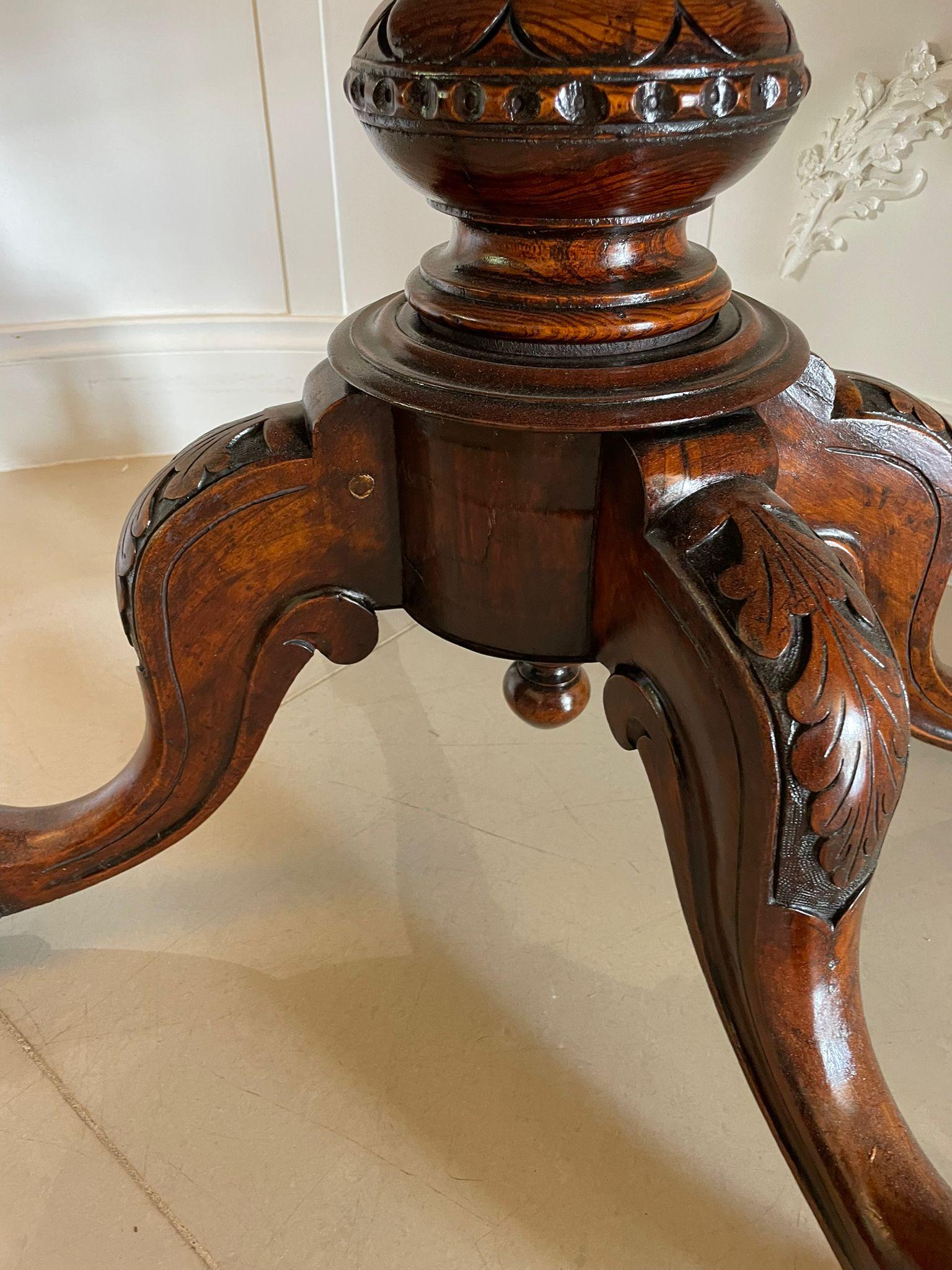Antique Victorian Burr Walnut Inlaid Centre Table  5