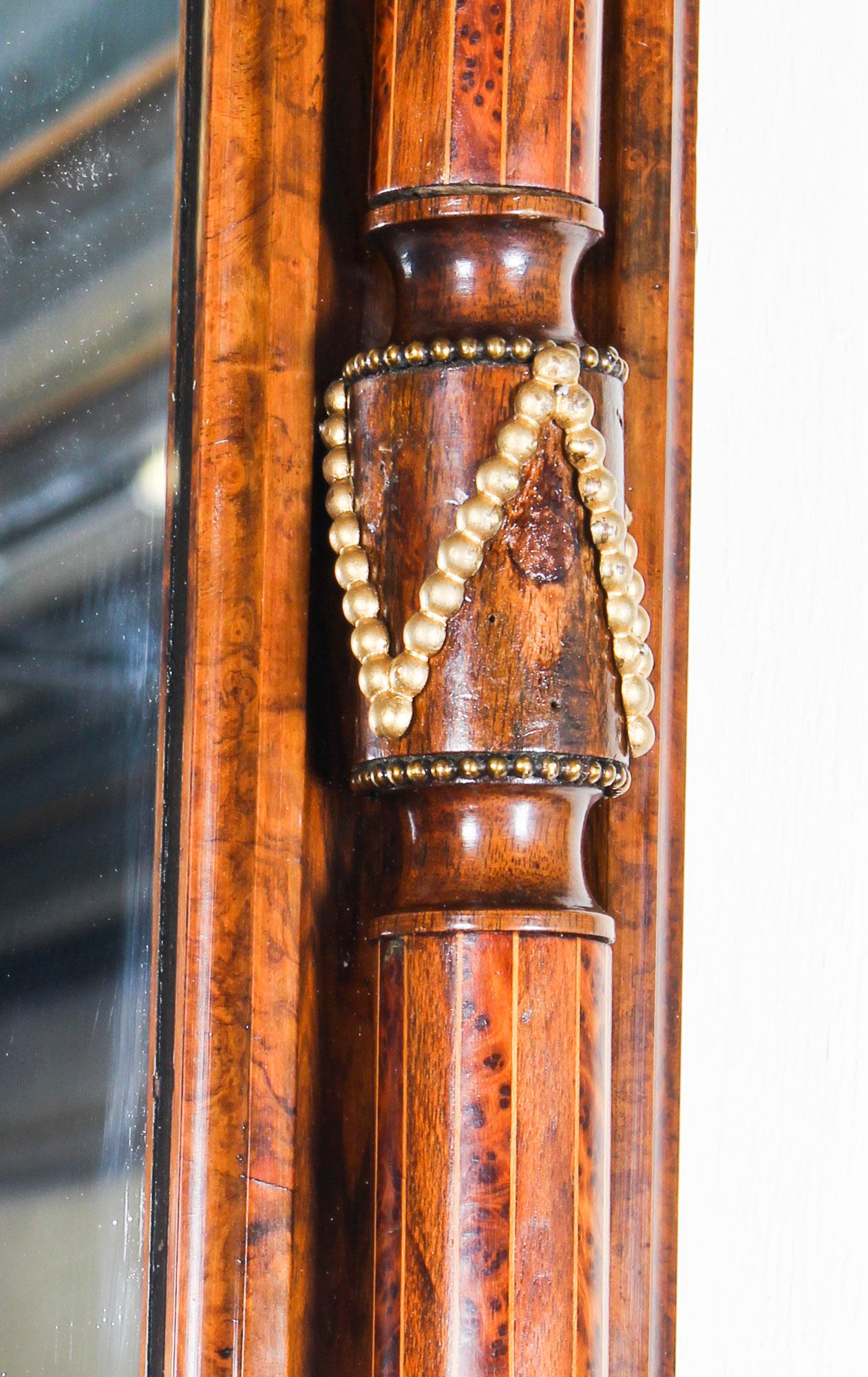 Viktorianischer Sevres-Anrichteschrank aus Wurzelnussholz mit Spiegelrücken, 19. Jahrhundert im Angebot 4