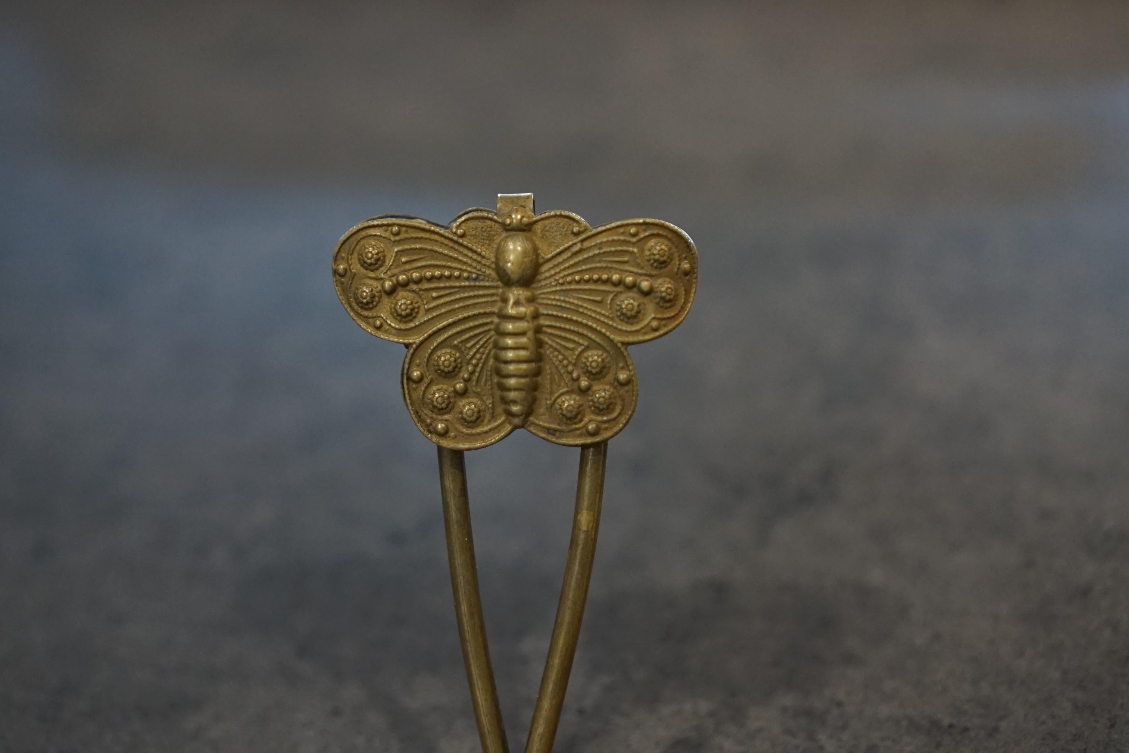 American Antique Victorian Butterfly Skirt Lifter Dress Holder For Sale