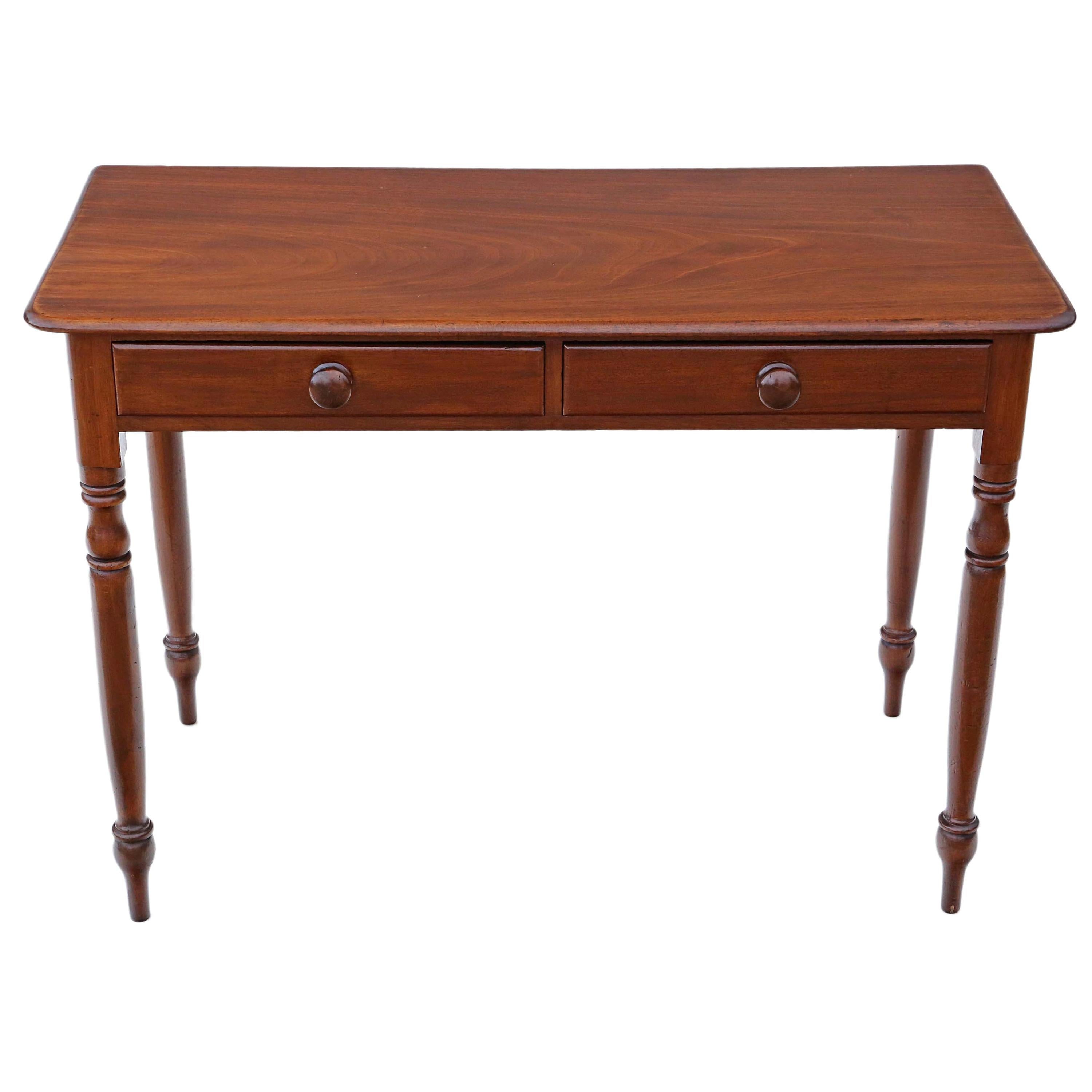 Antique Victorian circa 1880 Mahogany Writing Dressing Table Desk