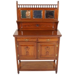 Antique Victorian Cabinet, Carved Walnut Display Cabinet, Scotland 1880, B2193 Antique Victorian Cabinet, Carved Walnut Display Cabinet, Scotland 1880, B2193