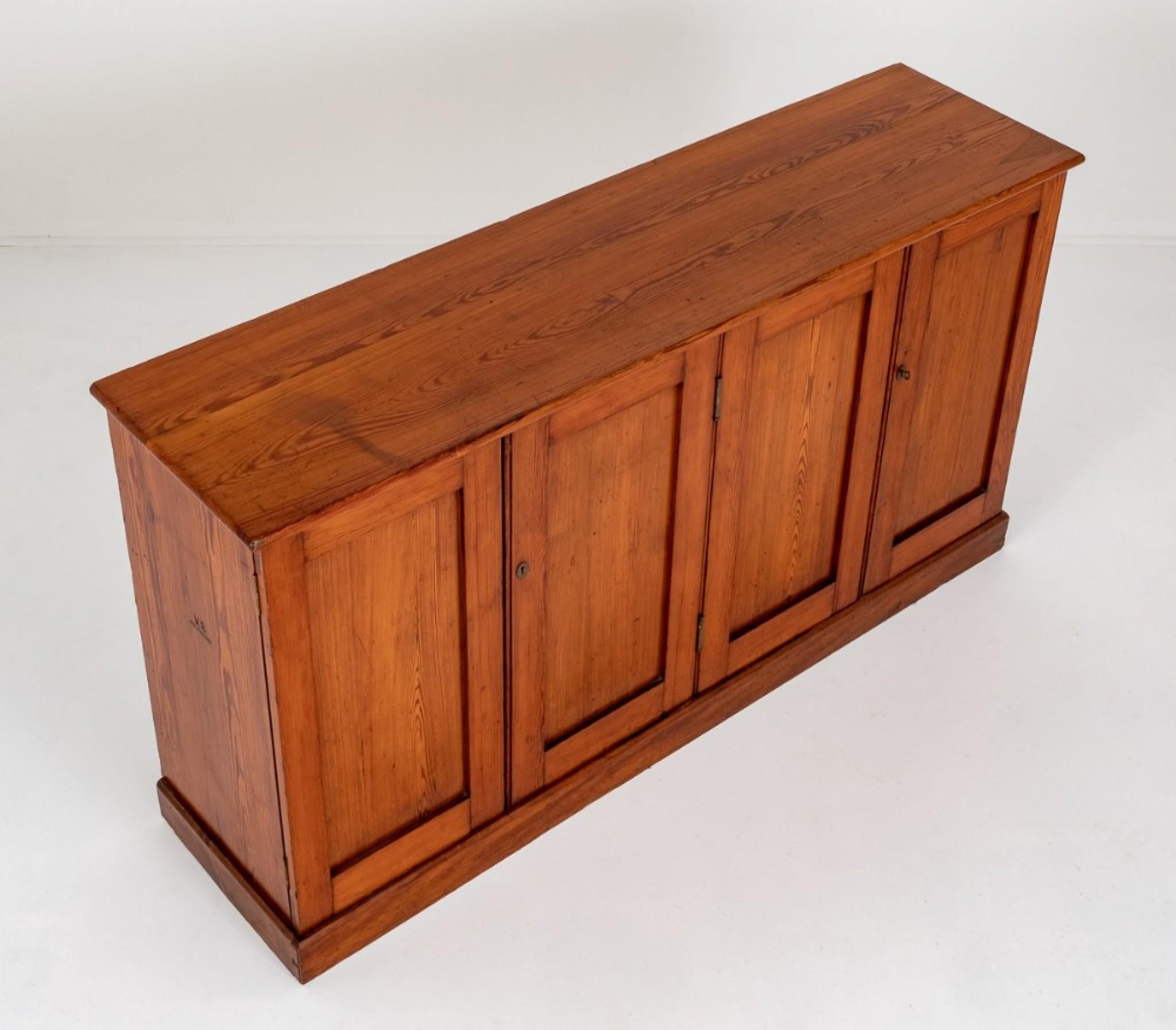 Antique Victorian Cabinet Pine Server 1880 For Sale 3