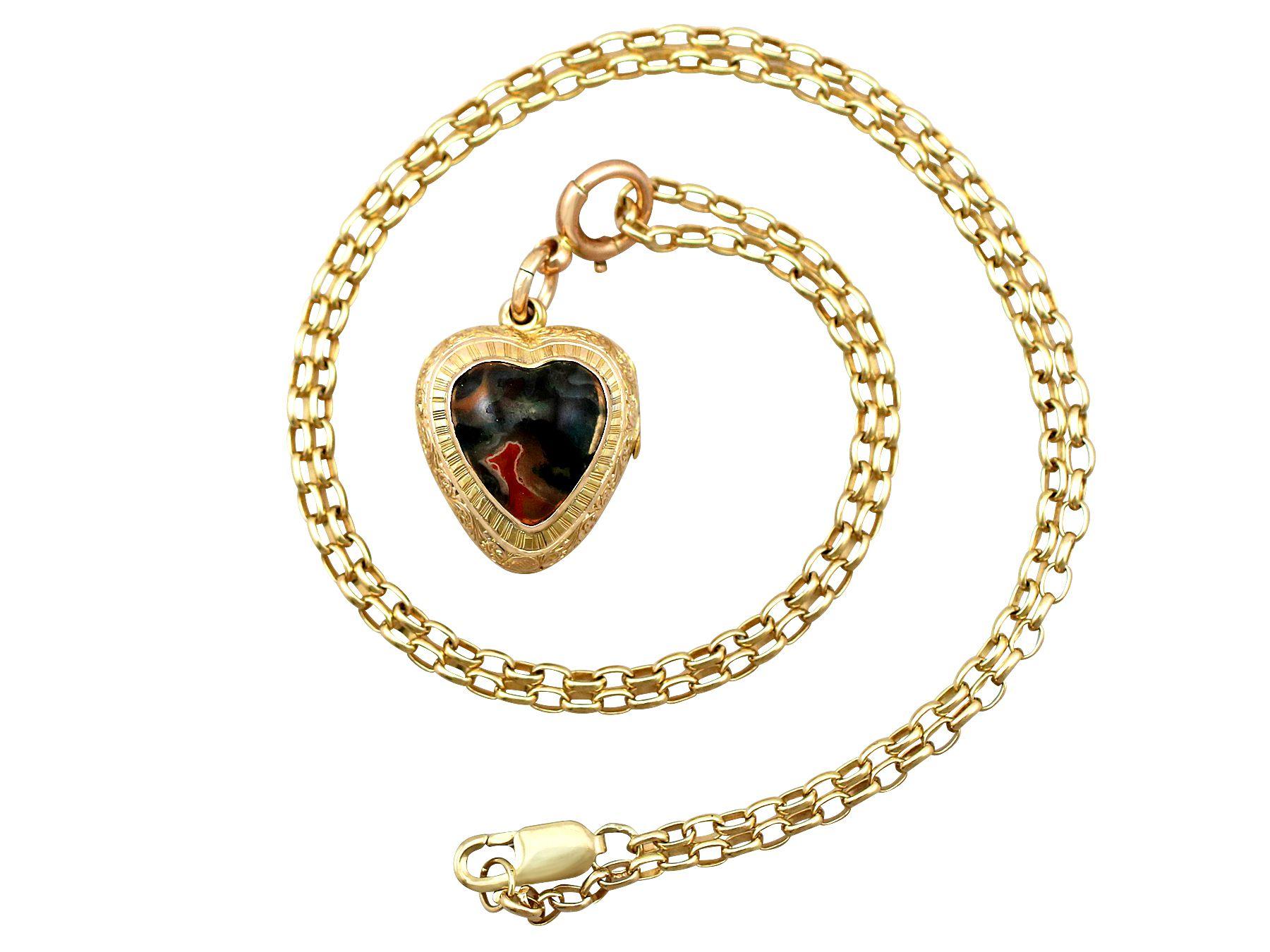 victorian heart locket