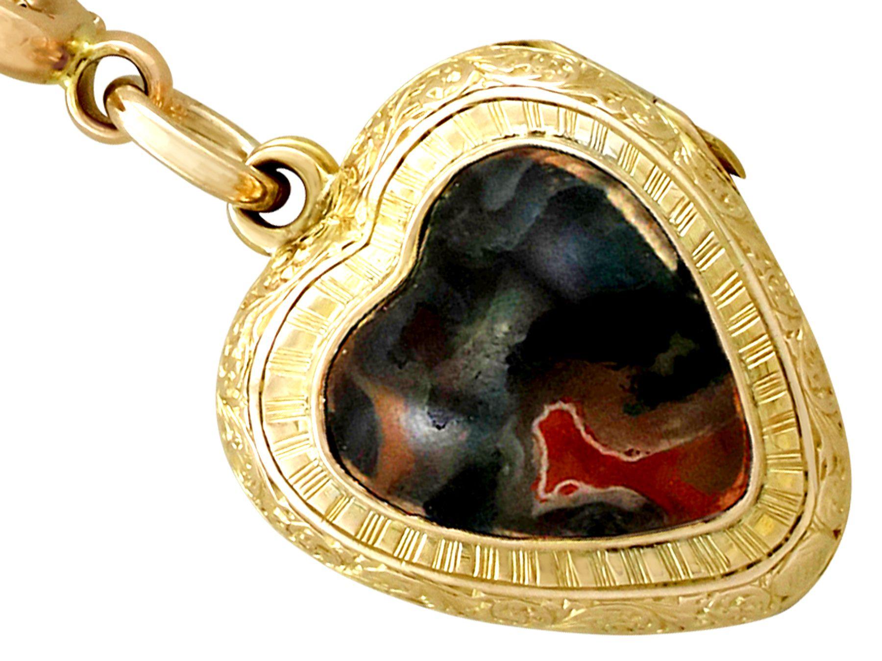 antique heart locket