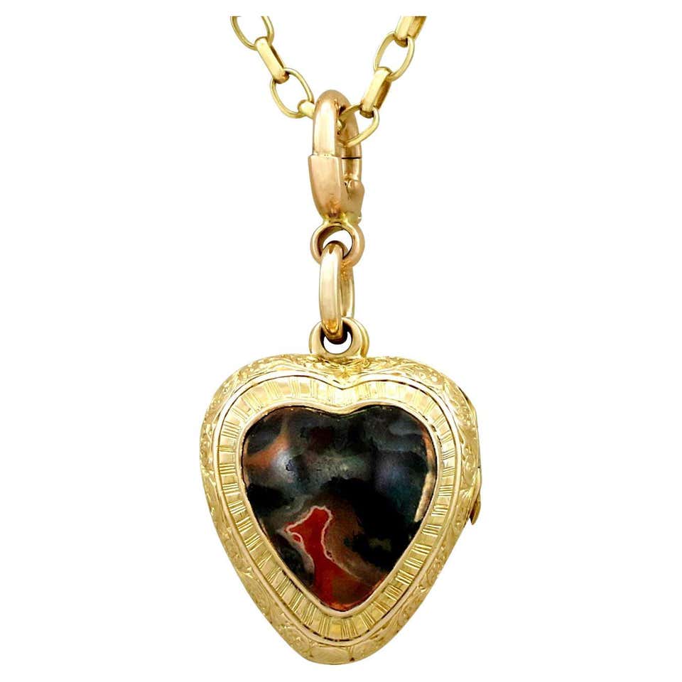 Large Diamond Locket Large Platinum and Diamond Heart Locket at 1stDibs | platinum locket ...